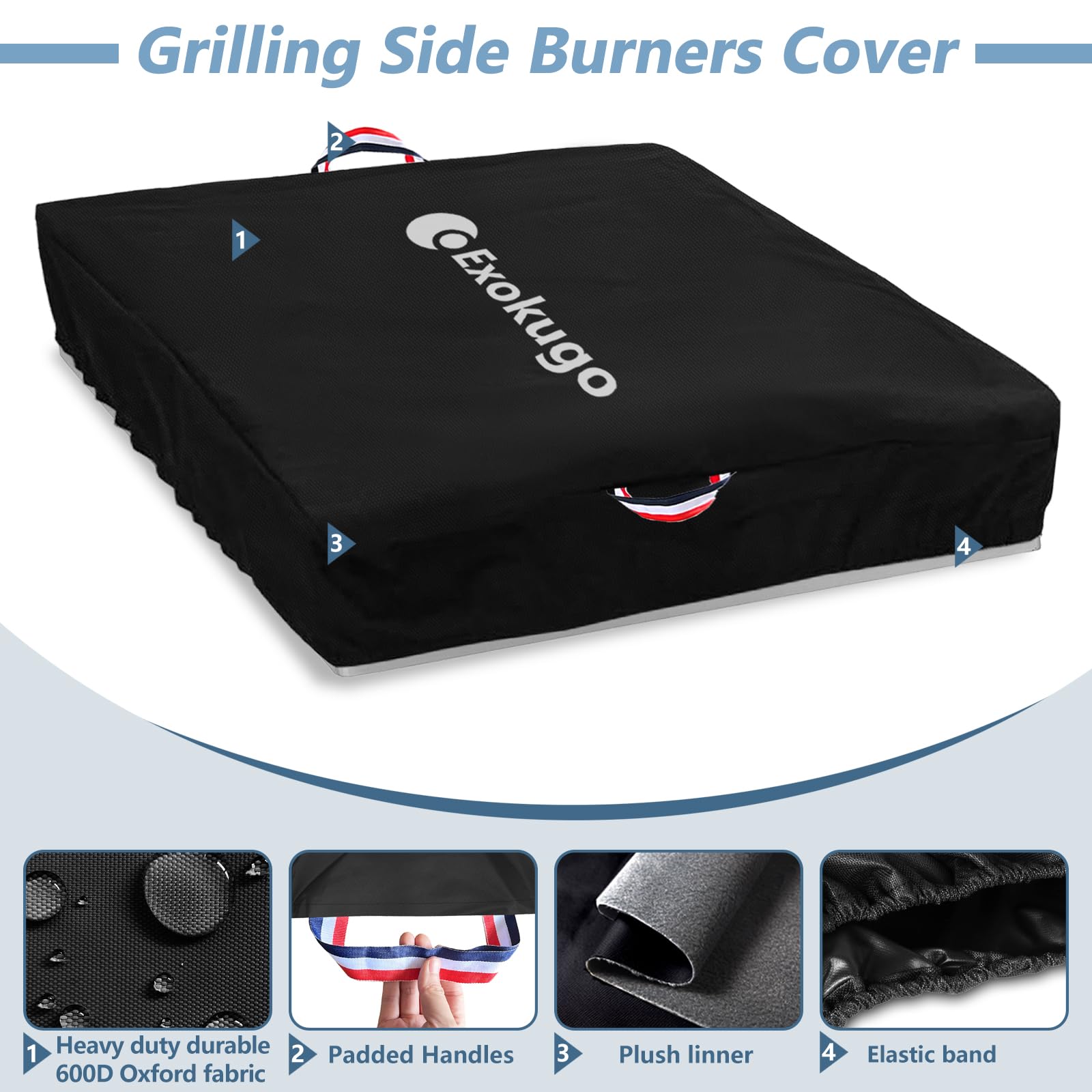 Grillbrenner-Abdeckung Für Summerset Einseitigen Brenner – Wasserdicht, Mit Plüschfutter, 50,8x35,6x10,2 Cm
