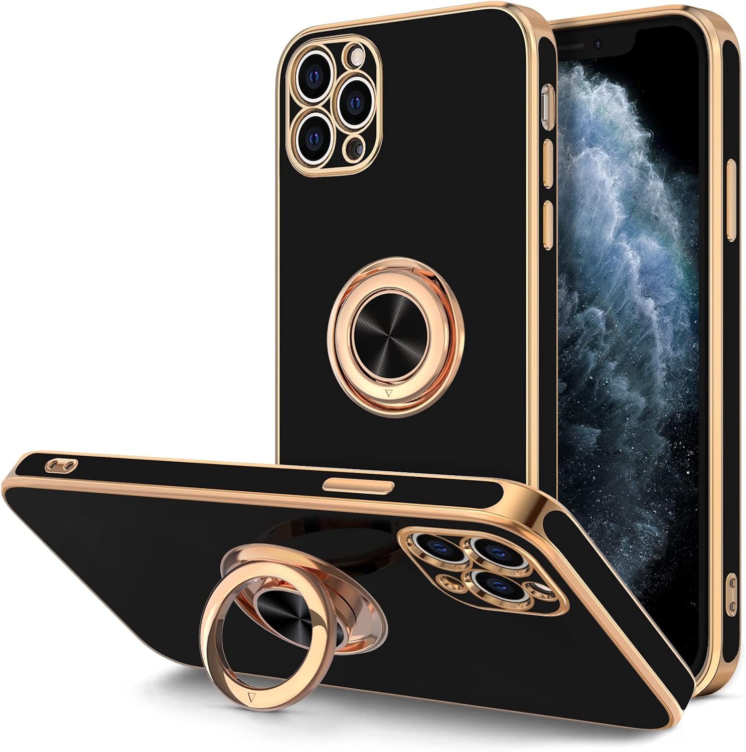 Amazon.com: Hython for iPhone 11 Pro Max Case with Ring Stand [360 ...