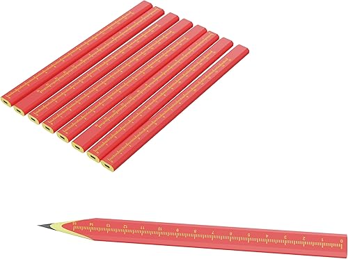 Miniatura 8 de KR. LIF 8 PCS Carpenter Pencils Construction Pencil, Carpenter Marking Pencil for Woodworking Concrete Scriber Marking Tool