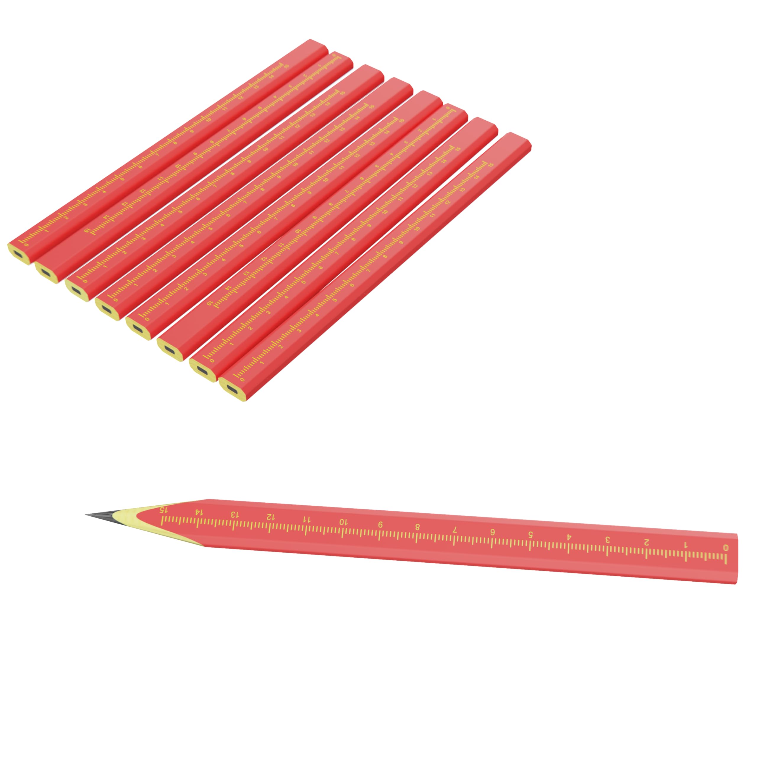 KR. LIF 8 PCS Carpenter Pencils Construction Pencil, Carpenter Marking Pencil for Woodworking Concrete Scriber Marking Tool — Amazon image 8