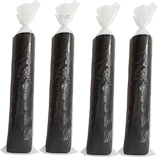 4 Pcs Rug Storage Bag With 10 Ties - Fits Up to 5'x7', 4.5 Mil Heavy Duty Clear Plastic Rolled Storage for Indoor Outdoor Carpet Shipping, Packing, Moving - No Vent Holes