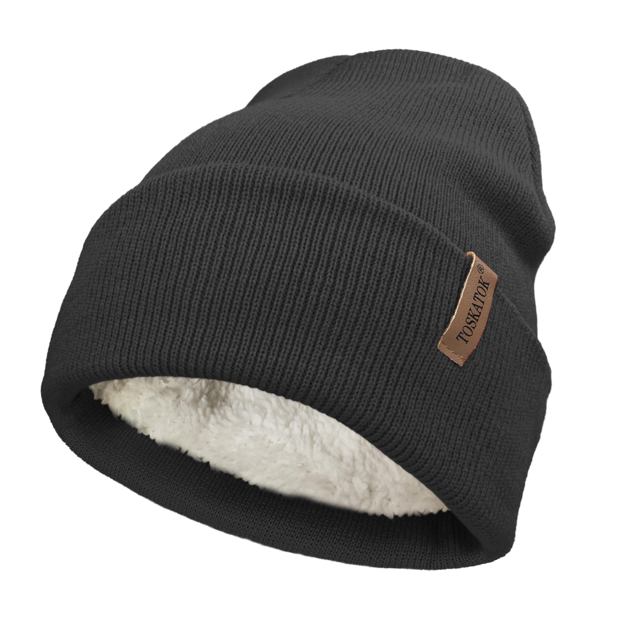 BASSDASH Fleece Lined Winter Beanie - Warm Stretchy Knit Hat For Men & Women
