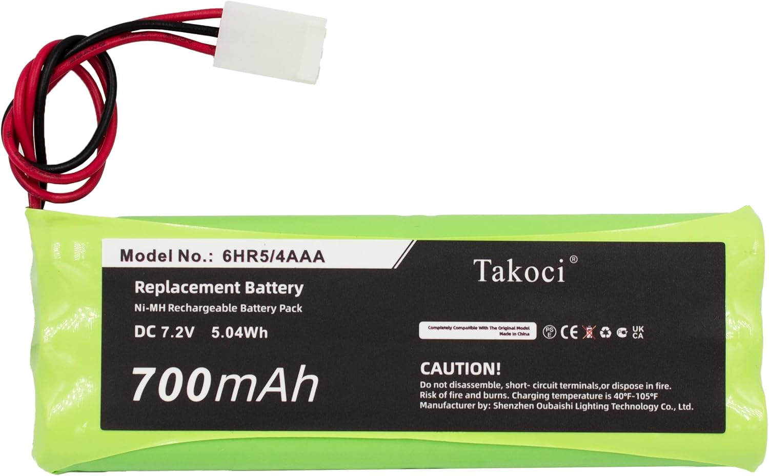 700mAh BP7.2 Replacement Battery Compatible with FA-lard 6HR5/4AAA Crane Remote Control 7.2V