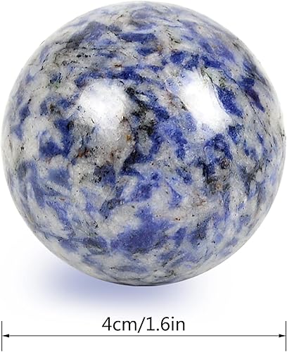 Miniatura 2 de Fengshuibringluck Bolas de salud chinas Baoding de cristal natural de 1.6 pulgadas para terapia de manos, ejercicio y alivio del estrés (rayas