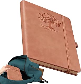 Journaling Notebooks - Retro Leather Hardcover Diary,Work Notebook,for Planning Writing Note-Taking Tracking School Work Office Business Trip