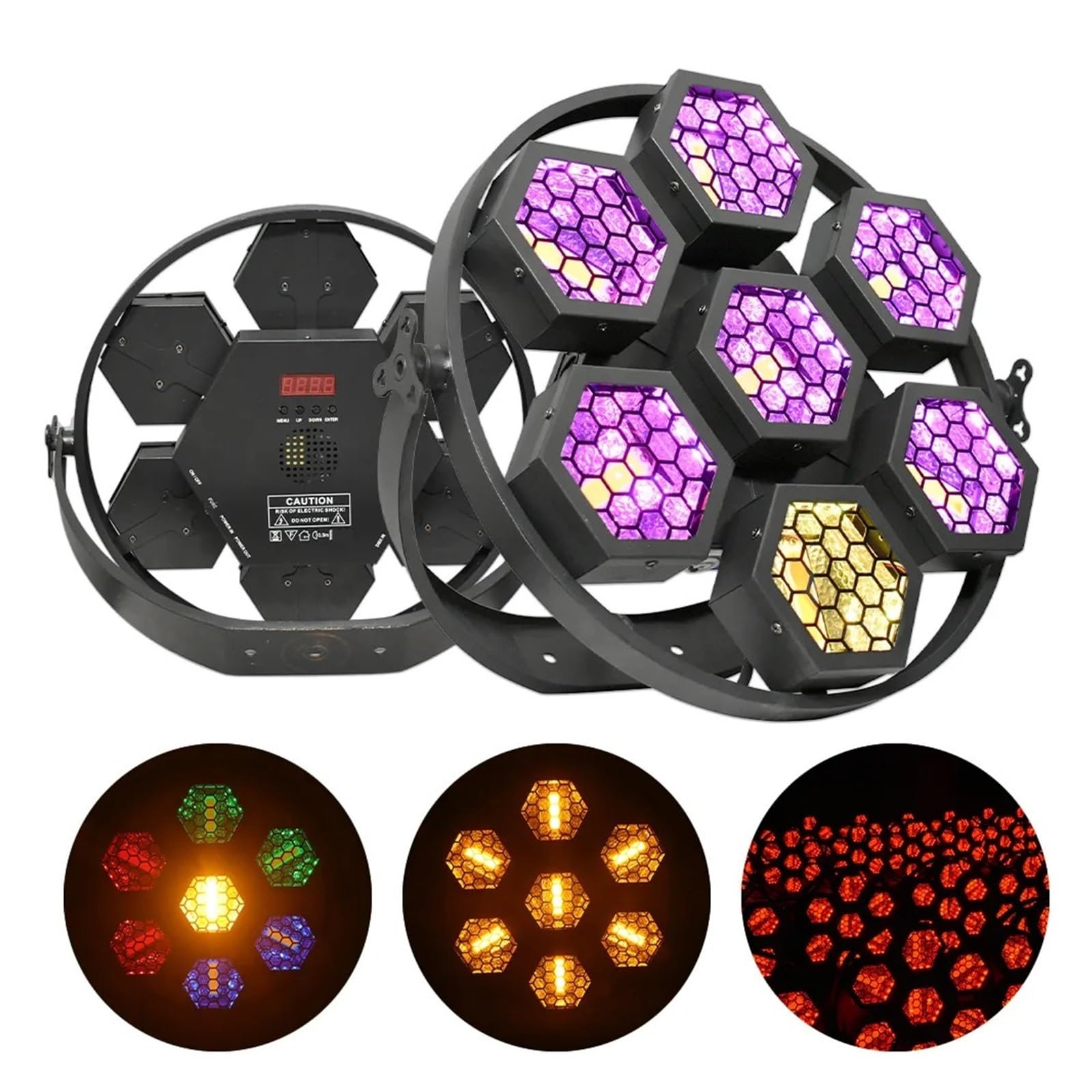 7x50W RGB LED Retro Latarka Z Pomocniczym Blacklight DMX512 DJ Sound Party Migające Światła Klub Taneczny Efekt Sceniczny Dyskoteki Niskie ZużYcie Energii