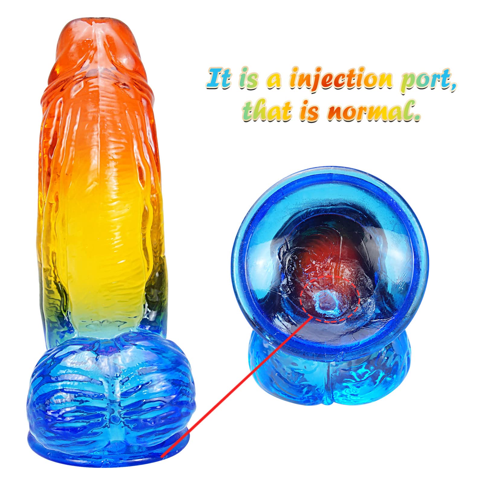 Gode Réaliste Monstrueux Avec Veines - 25cm, En Silicone, Multifonctions (succion/vibrations), Couleur Beige