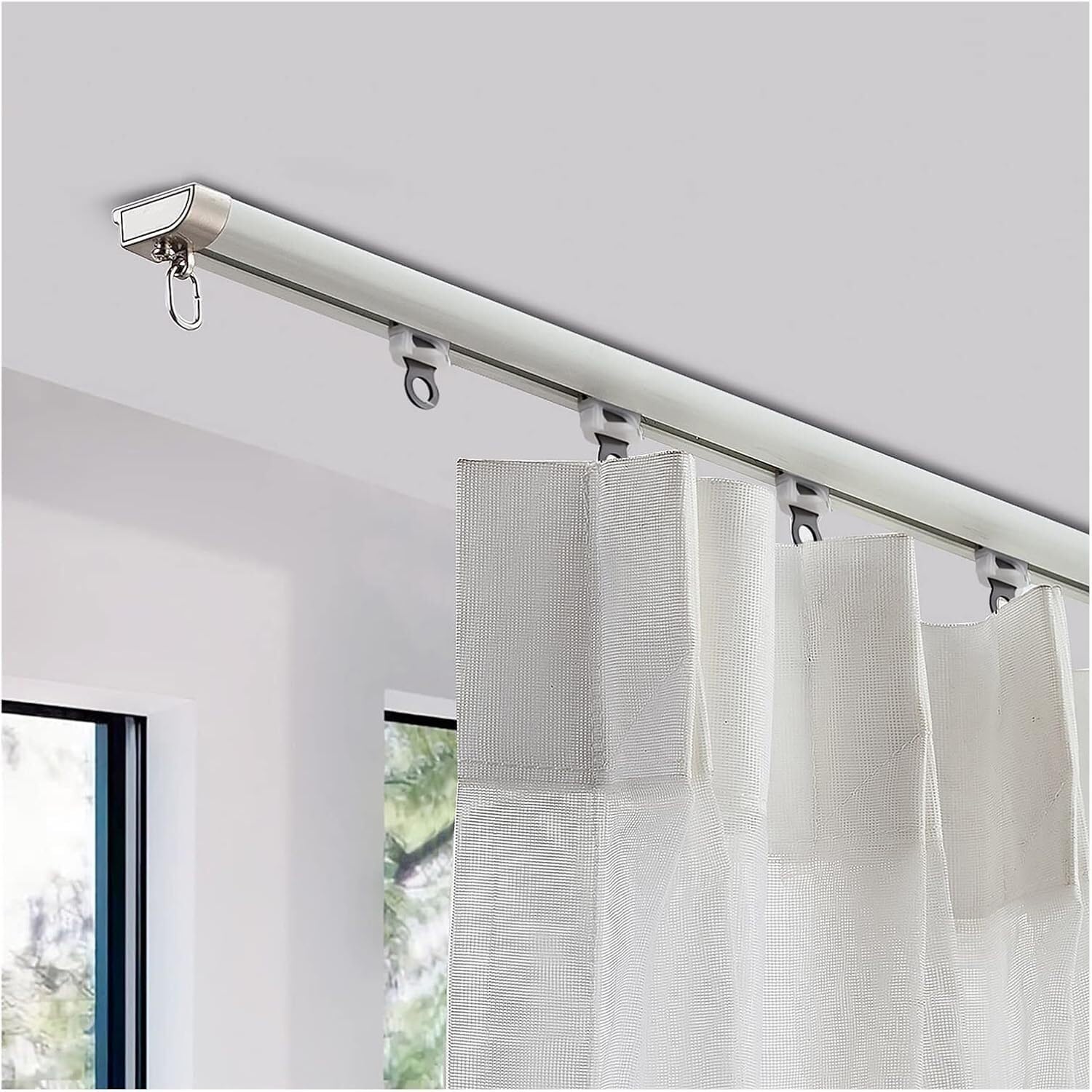 Rail de rideau pour séparation de chambre et salon LXXW 260cm