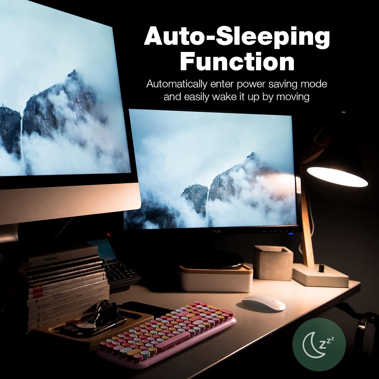 MOFII Wireless Keyboard and Mouse with auto-sleep function icon