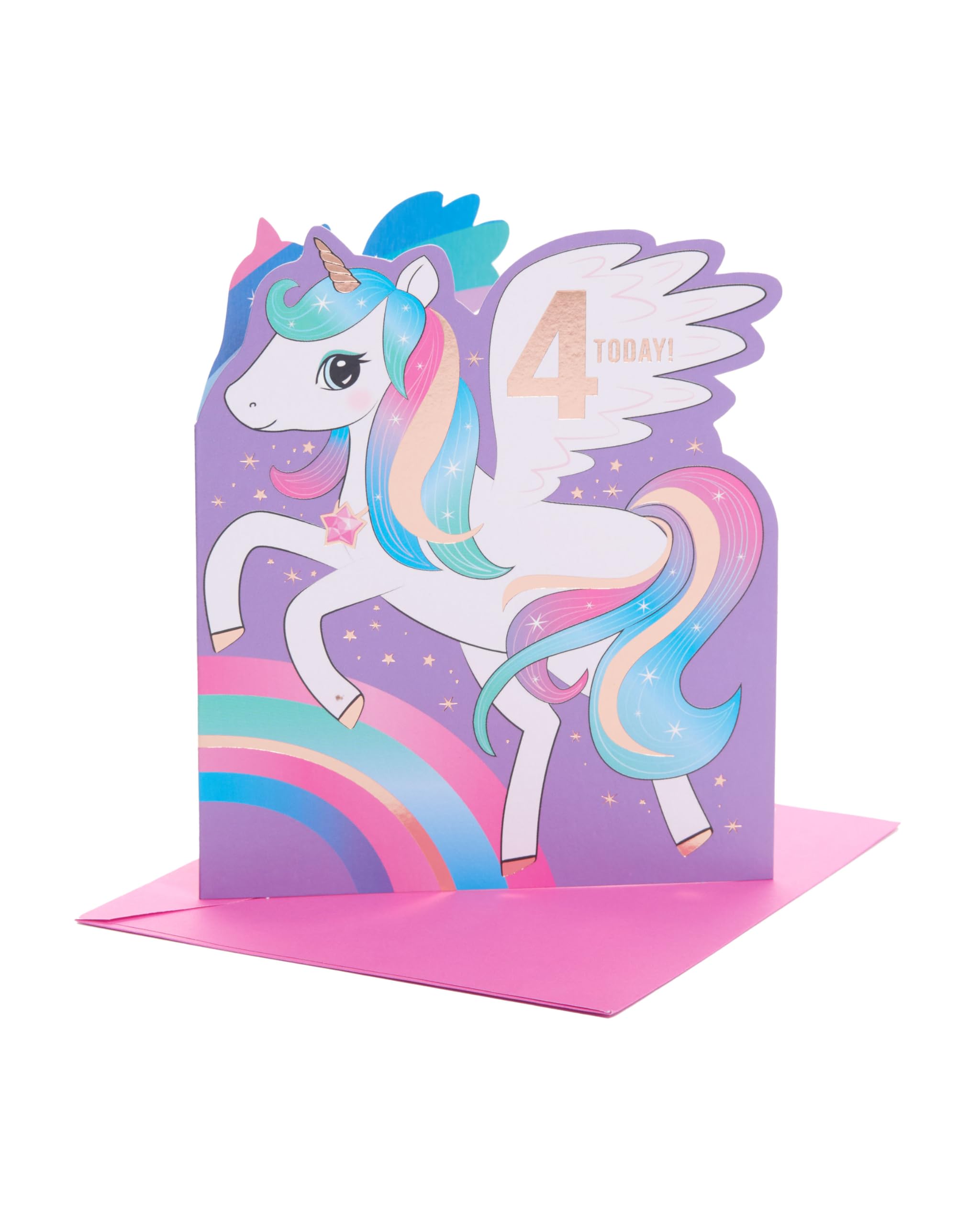 Biglietto Auguri Compleanno Unicorno Magico Old English Co. Per Bambina E Bambino Con Busta