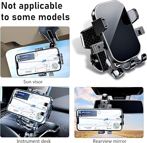 Miniatura 3 de Soporte para teléfono de automóvil, soporte de navegación para consola central, soporte giratorio ajustable universal, compatible con teléfonos