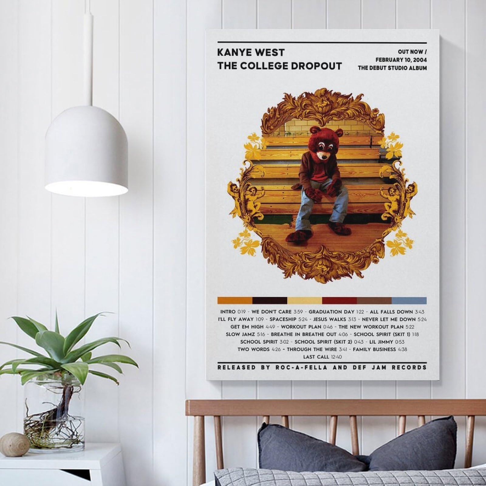 Kanye West College Dropout Poster - 12x18 Inch Music Album Art Wall Decor For Bedroom