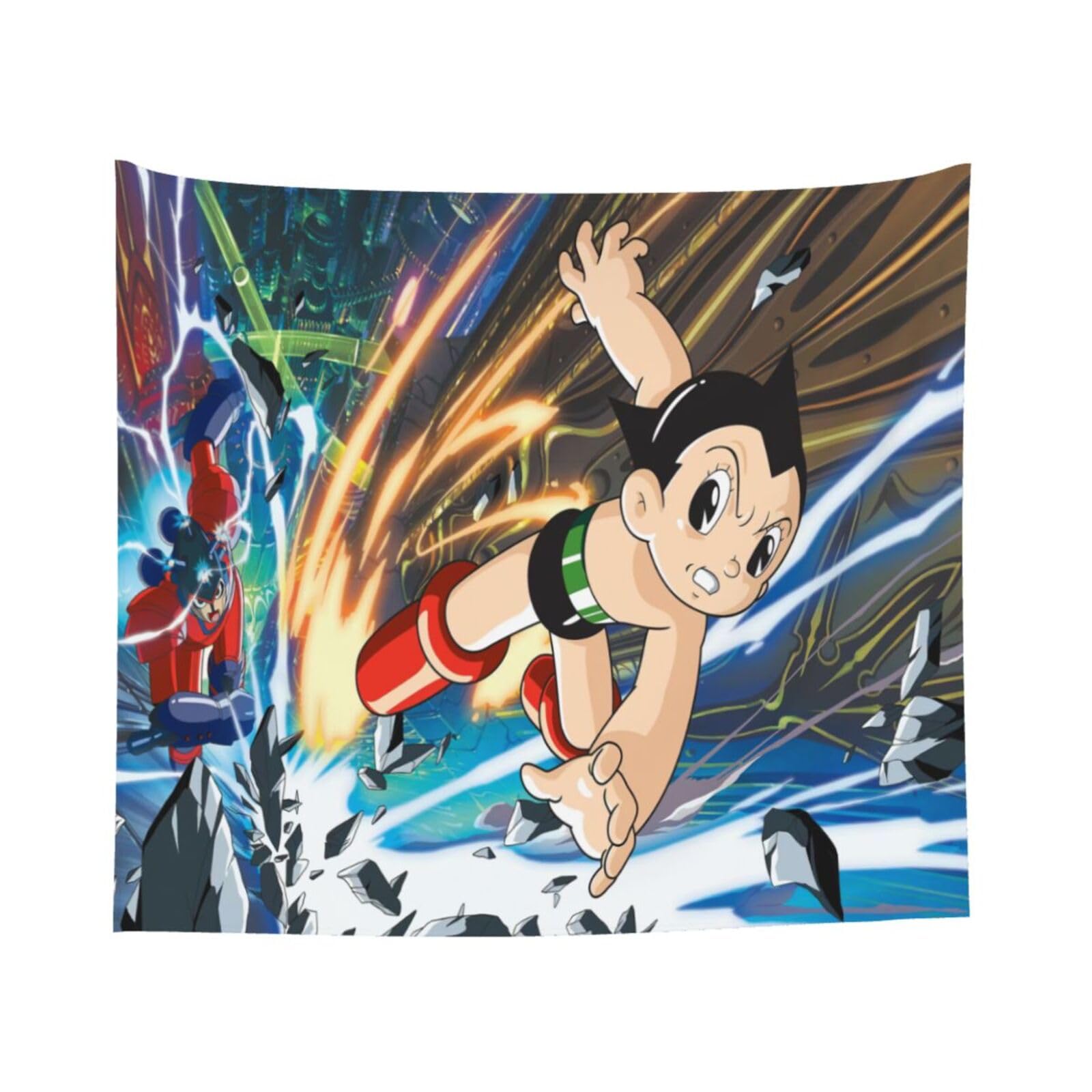 Amazon.co.jp: 鉄腕アトム  寝室リビングオフィスの洗練された壁面装飾背景壁掛け布、スタイリッシュで大サイズのオーダーメイドタペストリー152 X 130 Cm。 :  ホーム＆キッチン