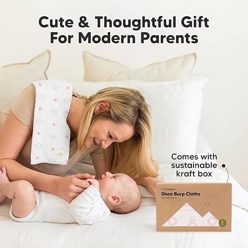 Miniatura 9 de Paquete de 6 paños orgánicos para eructos para bebés, niñas y niños, paños grandes para eructos, paños para eructos para bebés, niños, niñas, paño