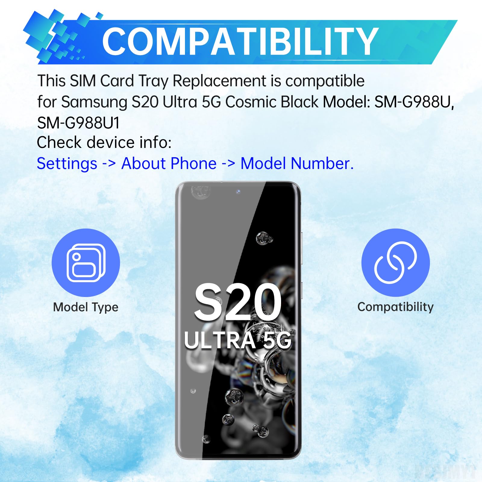 Amazon.com: BESJMYT Sim Card Tray Replacement for Samsung Galaxy