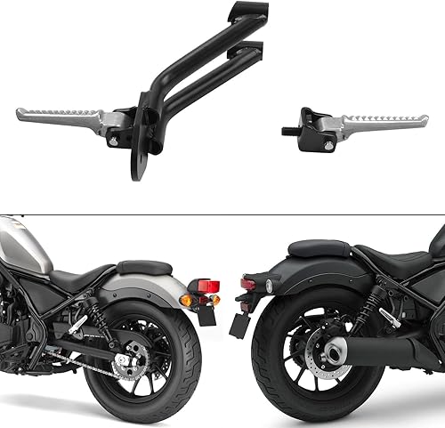 Miniatura 2 de TCT-MOTORPARTS Reposapiés de pasajero trasero para Honda Rebel CMX300 CMX500 17-24 2018 2019