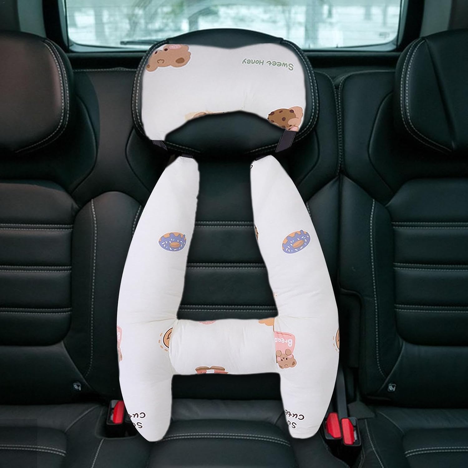 Generic Car Pillow H-Shaped Travel Pillow for Kids, Comfortable Kids Neck Pillows for Travel, Car Seat Neck Support Pillow for Children Sleeping Kids Travel Pillow,, Refer to description