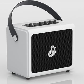 Mini Guitar Amp, Portable Wireless Electric Guitar Bass Amplifier Rechargeable with BT, 7 Guitar Effects & Recording Interface for Guitar Indoor Outdoor Practice