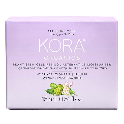 Miniatura 10 de KORA Organics Recarga de crema hidratante alternativa de retinol de células madre vegetales, mezcla alternativa de retinol activo suaviza las