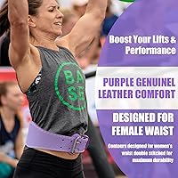 Vista 18 de Jaffick Cinturón de levantamiento de pesas para mujer, cinturones de cuero para gimnasio, cintura baja, soporte de espalda para mujeres y hombres