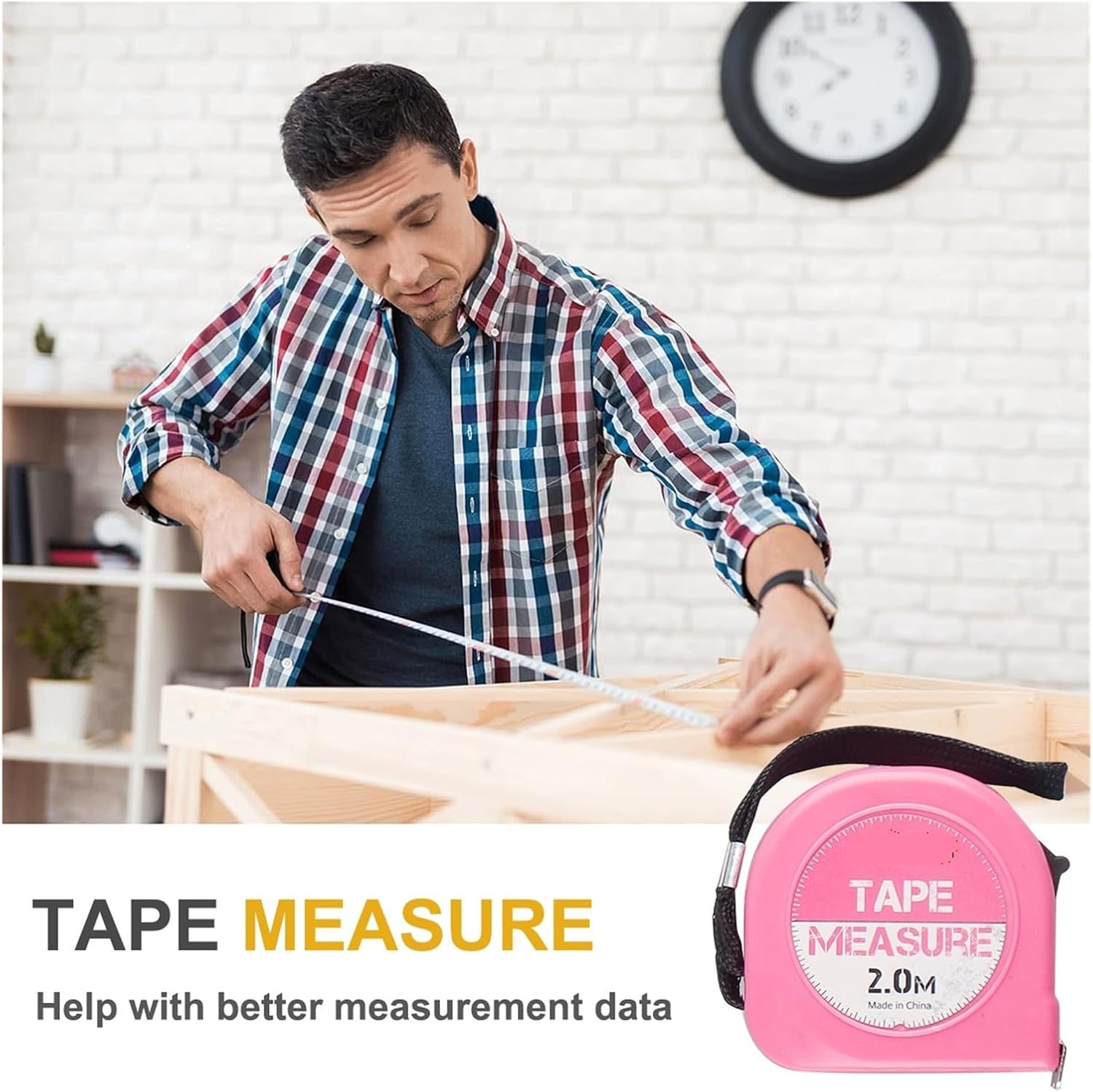 24 In 1 Multifunctional Home Repair Hand Tool Set Pliers Tape Measure Hammer Wrench Screwdriver Pink Hardware With Toolbox(24pcs pink)