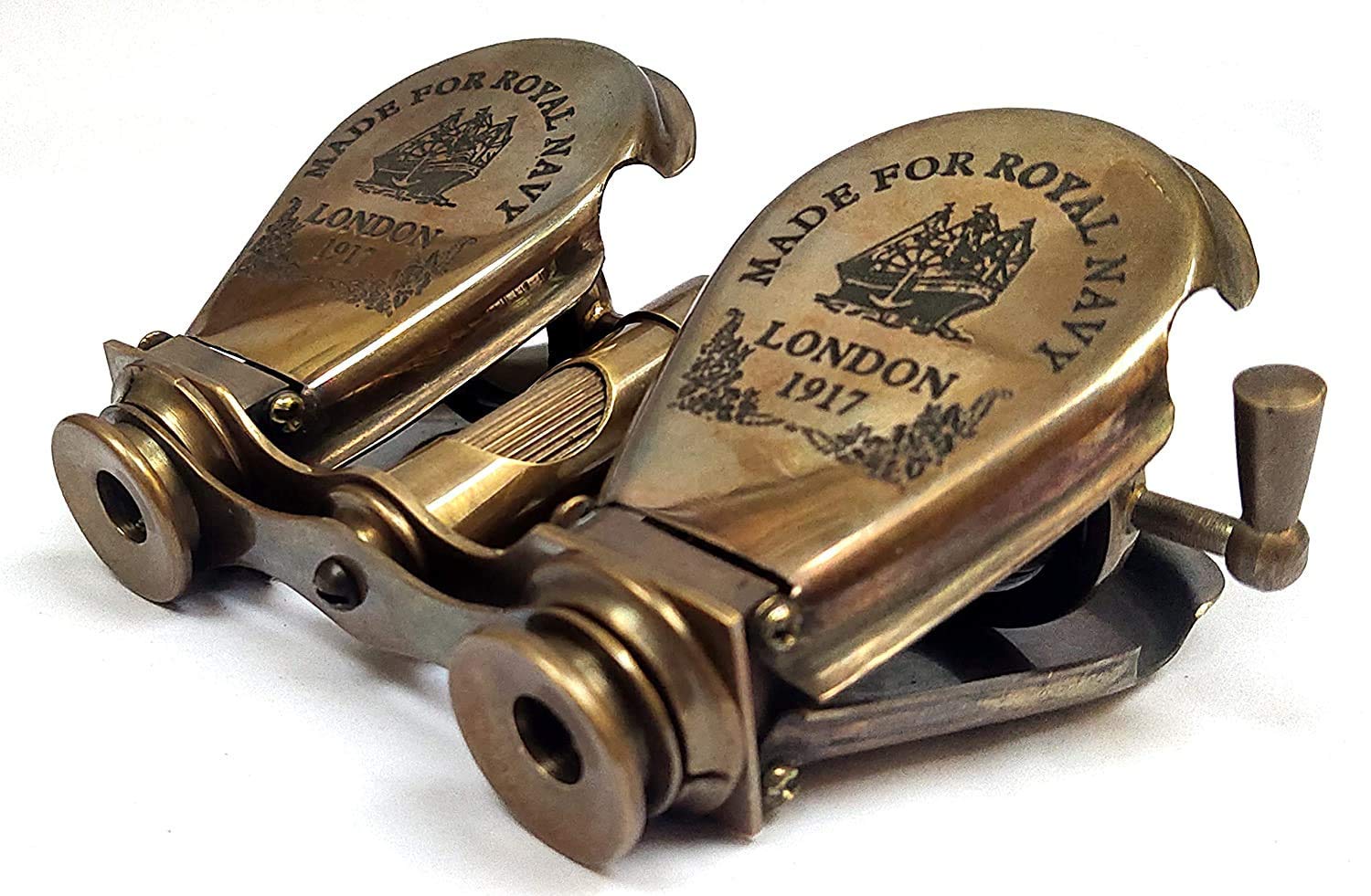 Antique Brass Pocket Telescope Binocular – 4-Inch Vintage Spyglass with Classic Nautical Style, Pack of 1-image-31