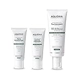 Aqueria Travel Kit for Acne Prone, Oily, Combination Skin | Oil Control Brightening French Sunscreen (50g) | 5% Niacinamide & Ceramides French Face Wash (20ml) | Oil Free Gel Based Daily French Moisturizer (15g) | Fragrance-Free, Non-Drying, Dermatologist Validated, Lightweight, Non-Greasy, No White Cast | Suitable for Daily Use