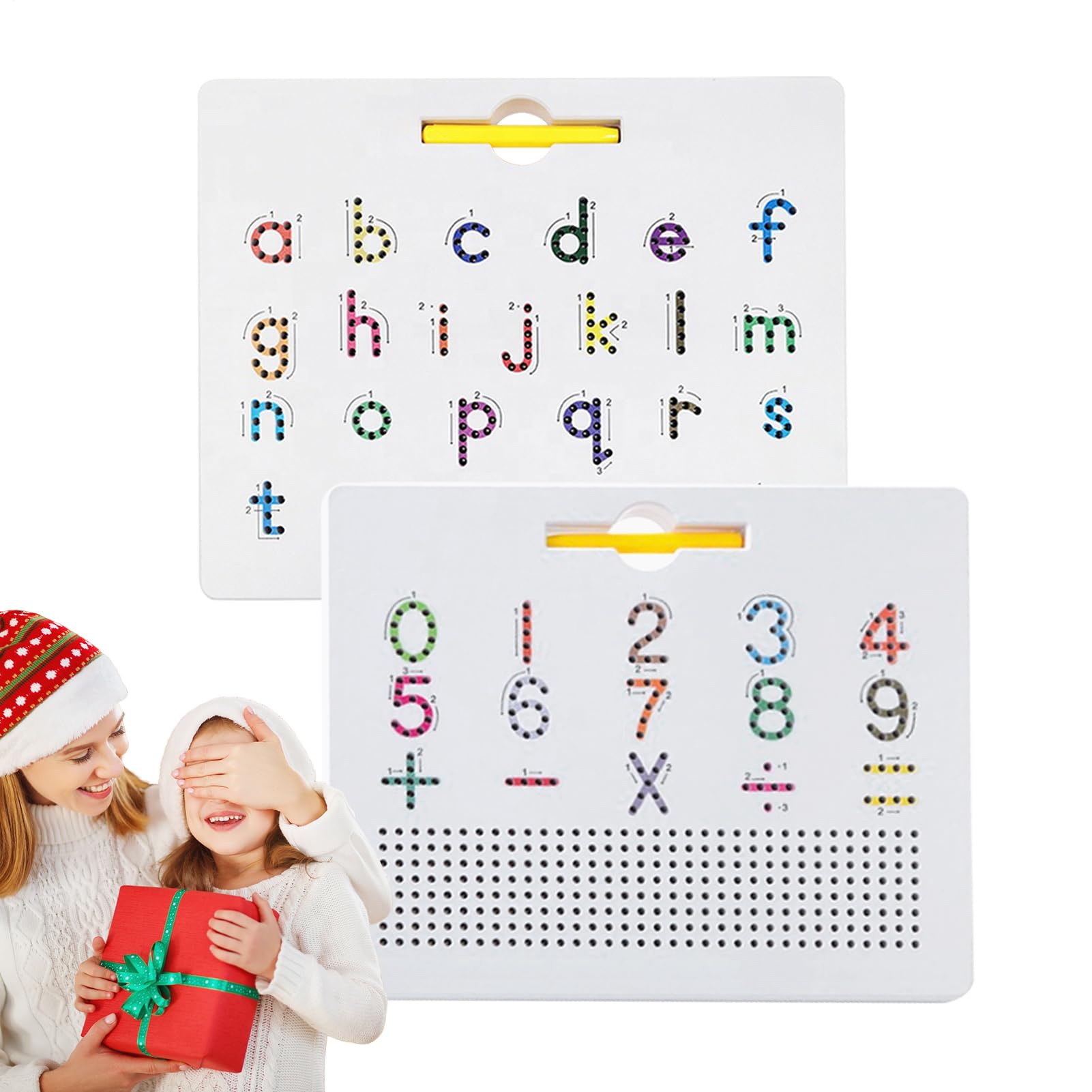 Magnetisches Whiteboard zum Zeichnen von Buchstaben – 2-in-1-Spielbrett