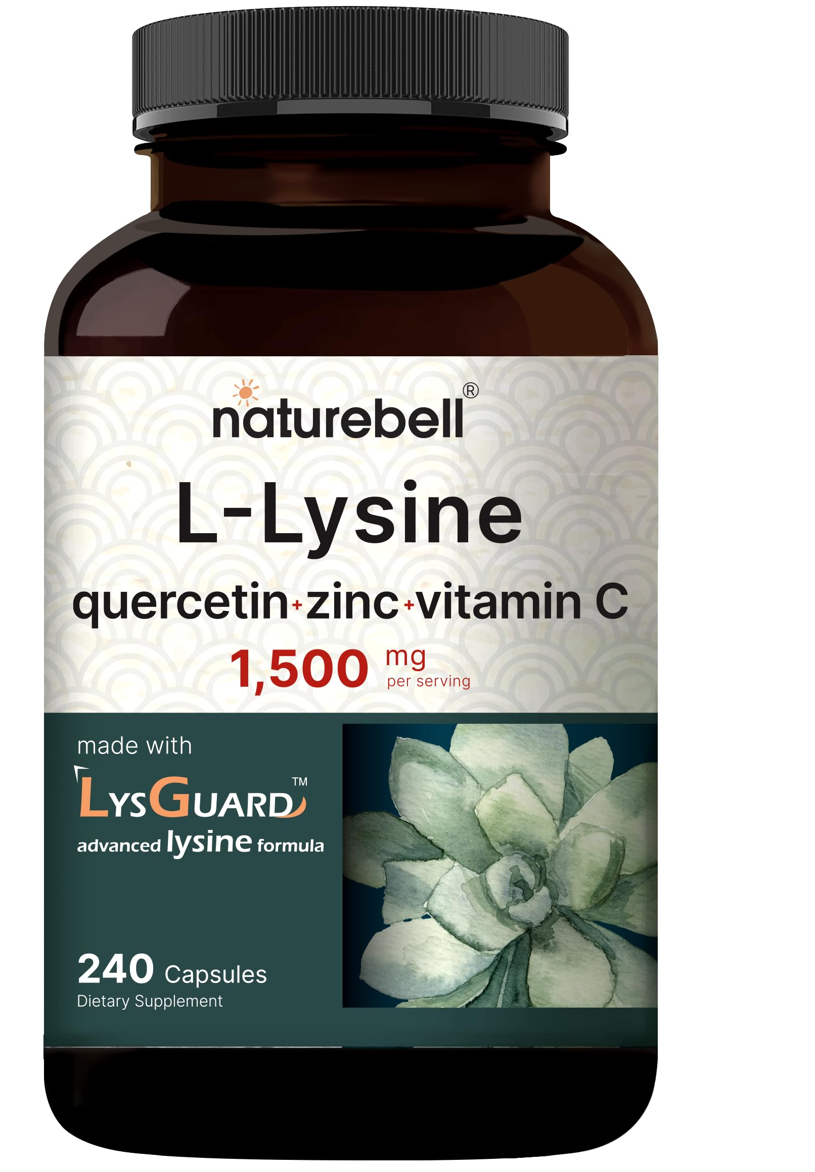 NatureBell L-Lysine 1,000 mg + Quercetin