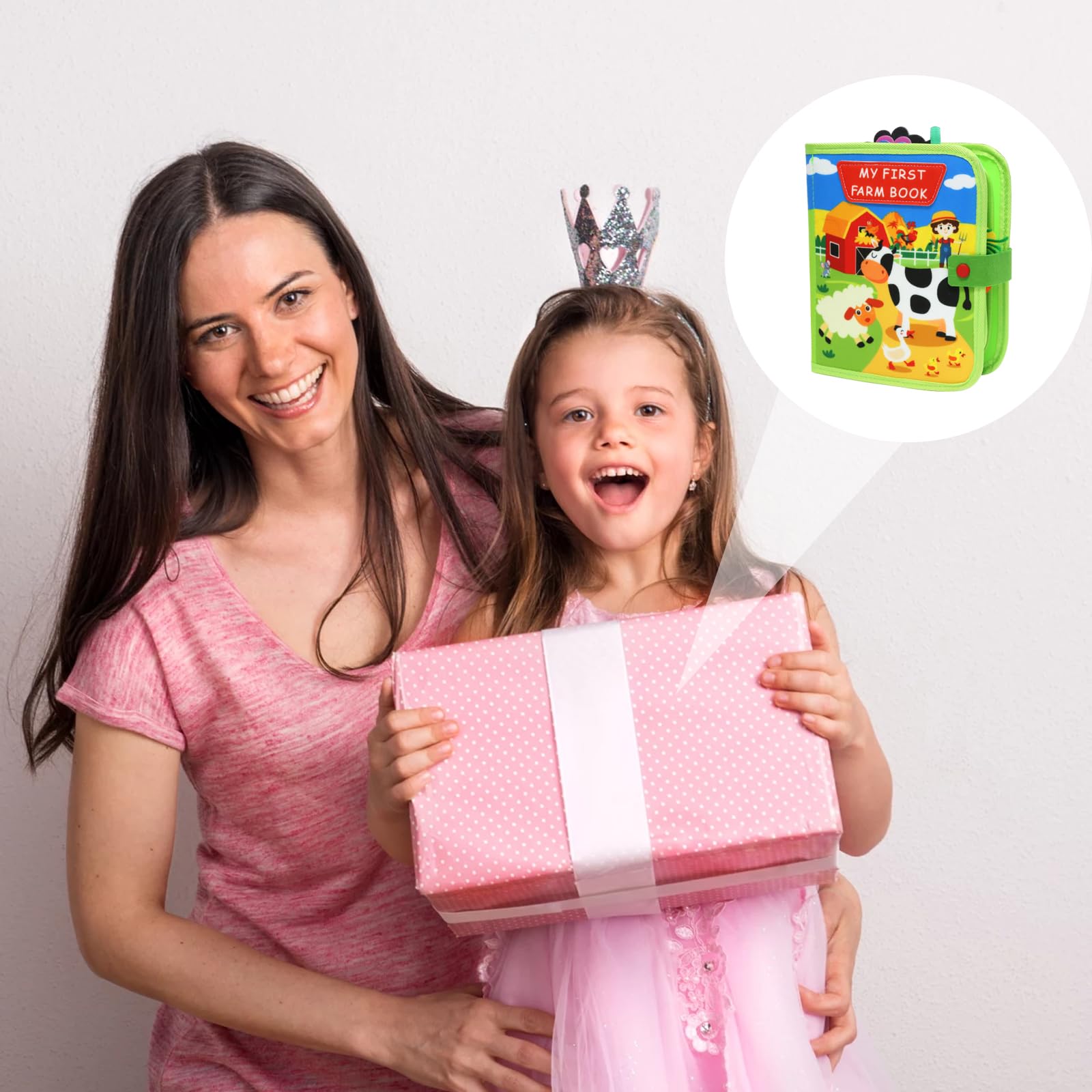 Montessori Busy Book per Bambini 1-3 Anni Libro Sensoriale Feltro Quiet Book Portatile