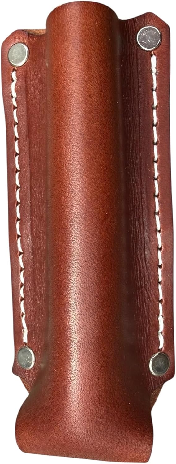 Leather Flashlight Holster for Terralux, Maglite Mini, Streamlight and Many Other AA Battery Flashlights