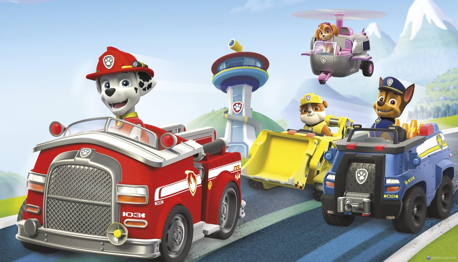 Crazy Deals RoomMates JL1389M Paw Patrol Spray and Stick Removable Wall Mural - 10.5 ft. x 6 ft.