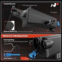 Vista 4 de Tanque de recuperación de expansión de refrigerante del motor A-Premium - Con sensor y tapa [DOHC, 6Cyl 2.2 2.5 2.8 3.0L] Compatible con BMW