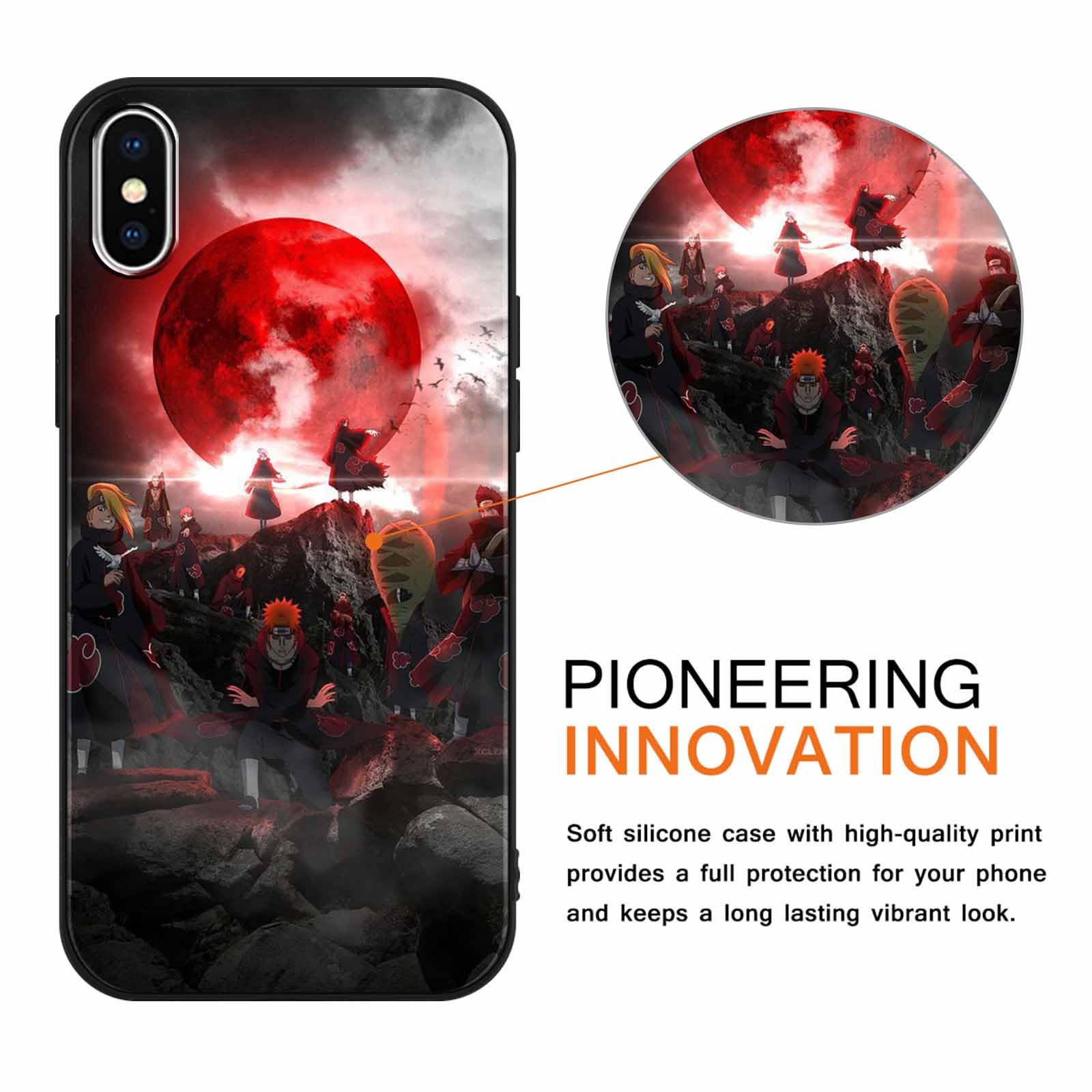 2 Custodie Anime Per IPhone 11 (6.1 Pollice) - Kakashi E Sasuke Naruto - Cover Morbida In TPU Antigraffio