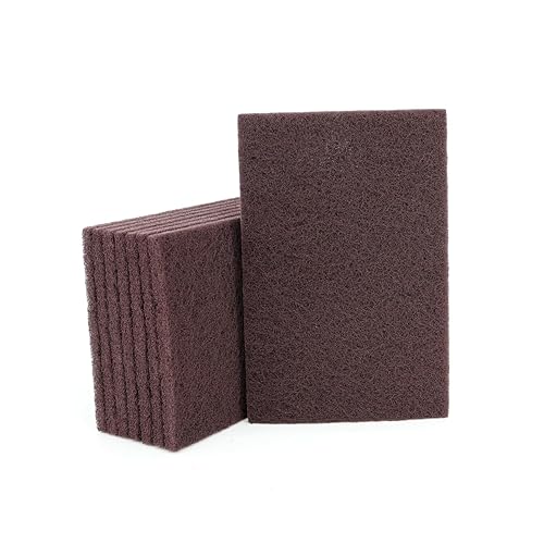 Caja de almohadillas finas para uso general de 8-6 x 9 pulgadas, granate, raspado, lijado, limpieza, preparación de mezcla de colores de pintura,