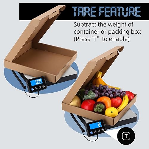 Miniatura 4 de Báscula de envío, báscula postal digital de 440 libras0.35 oz con función de sujecióntara, pantalla LCD de apagado automático y manual, báscula