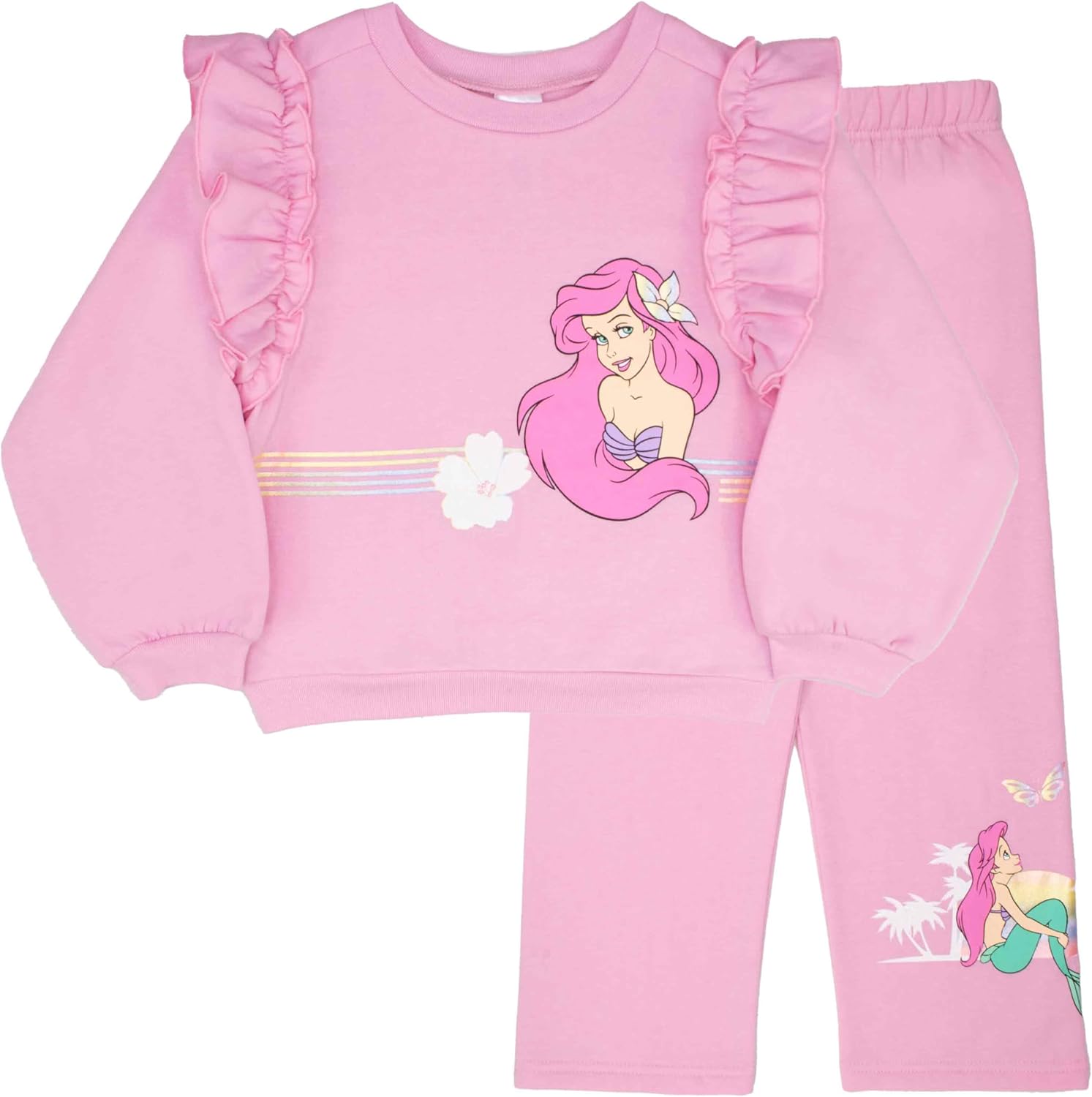 Magic Threadz Disney Clothes Baby Girls Pant Set – Lilo & Stitch, Princess, Marie, Toy Story, Ariel, Minnie & Pooh (12M–24M) - Image 2