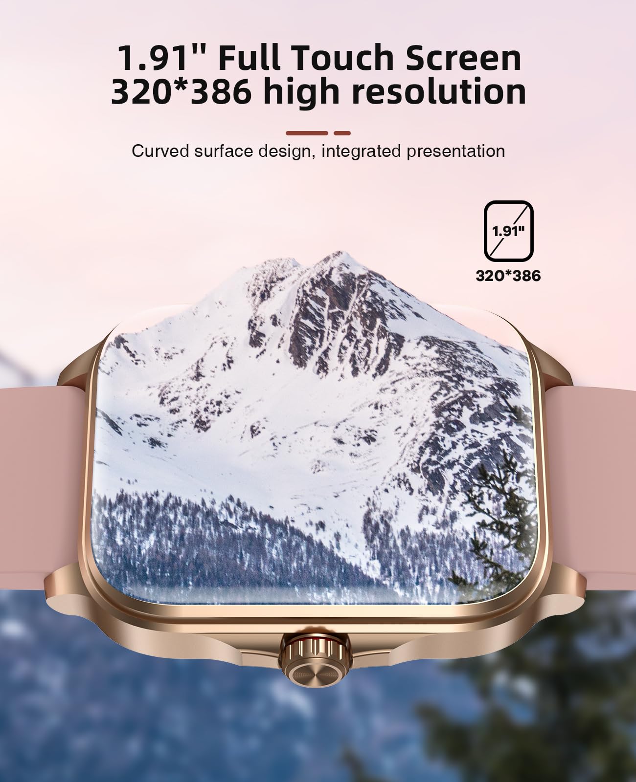 SOUYIE Smartwatch Uomo Donna, Smartwatch con Effettua/Risposta Chiamate, 1.96" Orologio Smart watch con Monitoraggio del SpO2 Sonno Contapassi per IOS Android