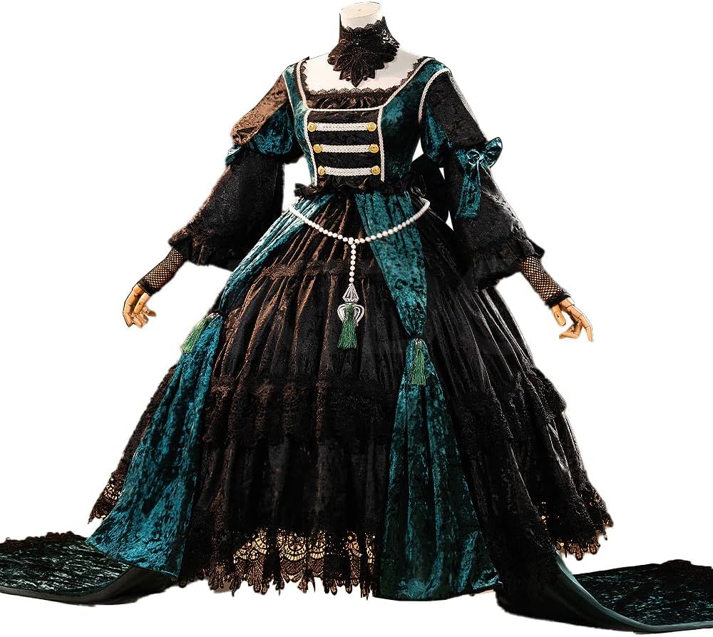 KIRA KIRA Black Butler: Emerald Witch Arc Cosplay Costume Doki-R Kuroshitsuji Sieglinde Sullivan Ciel Cosplay Halloween