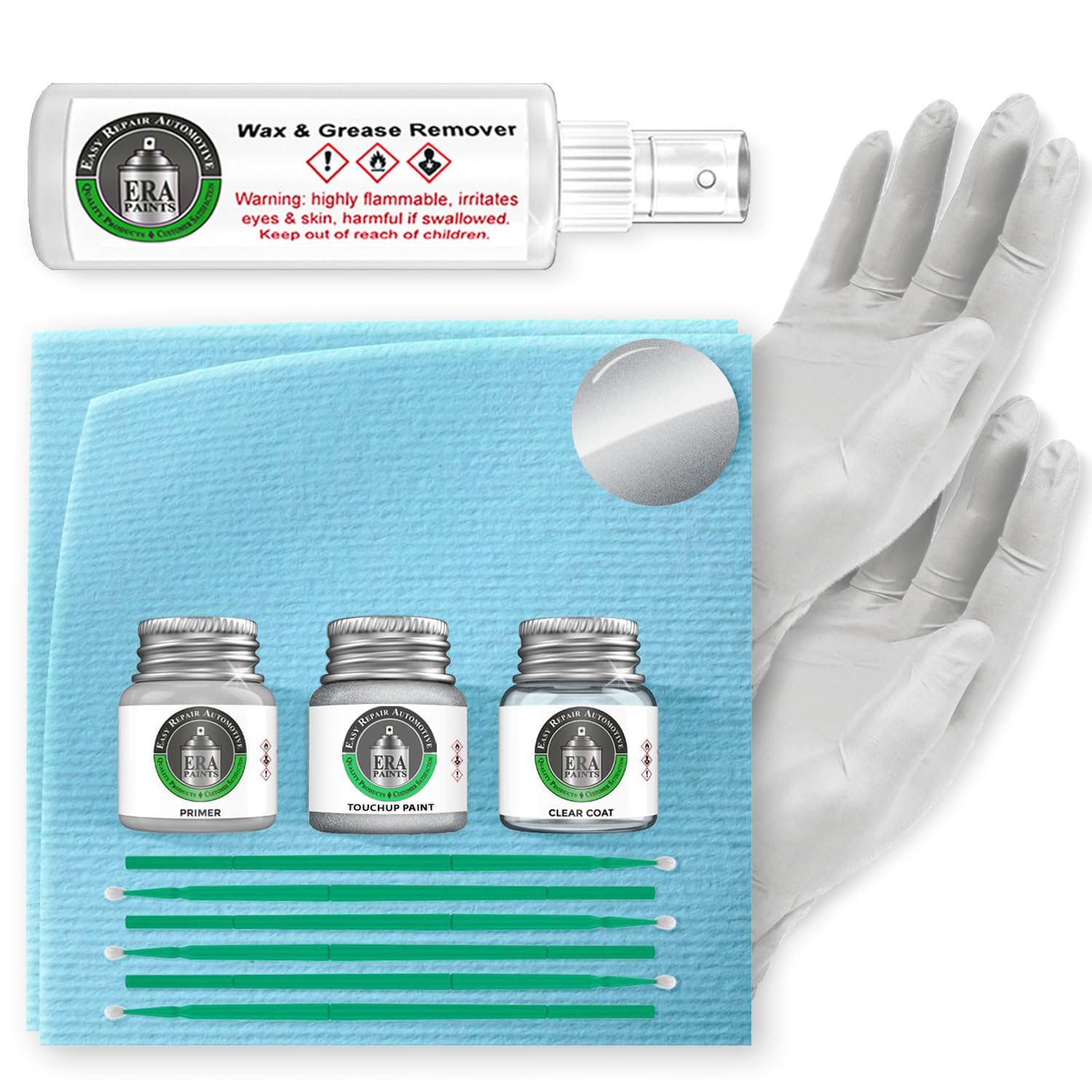 ERA Paints MTS - Shimmering Air Silver Metallic for HYUNDAI Exact Match Automotive Touch Up Paint Jar - Pro Kit