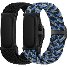 Braided Bands Compatible with Google Fitbit Air for Women Men, Soft Breathable Nylon Sports Straps