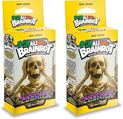 BRAINROT Skifidol Trading Card Game Allucinazione Cosmica (Confezione da 2)