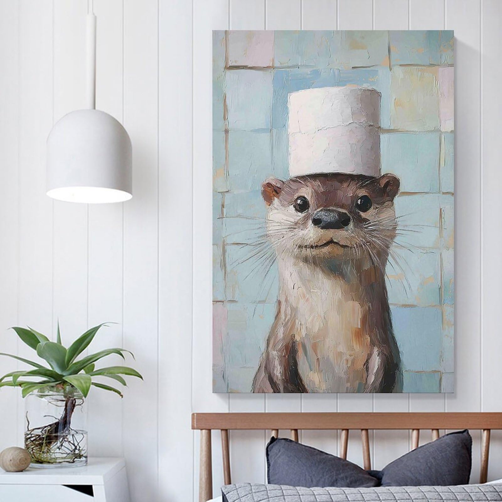 Puzzle 2000 Pièces Chapeau de Chef Loutre- Puzzle Adulte 2000 Pièces en Carton - Dimensions 70x100cm