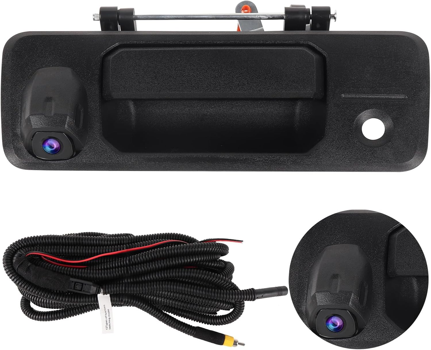 ASURE Tailgate Handle Backup Camera for Toyota Tundra 2014-2021 Tacoma 2016-2023 OEM Replacement Rear View Camera 1080P HD 170° Wide Angle Night Vision RCA Compatible Easy Install Parking Assist