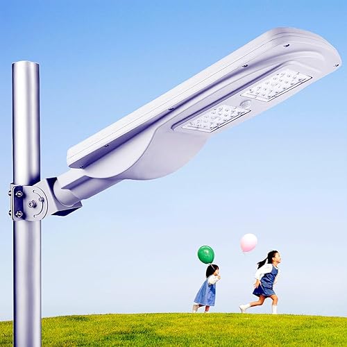Luz de calle solar al aire libre de aluminio 20w (igual a 2000 3000w) 120Wh batería LED solar estacionamiento luces monocristalino panel solar