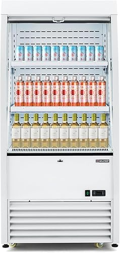 Vista 39 de Wilprep Refrigerador comercial, 22.4 pies cúbicos Refrigerador vertical con pantalla de bebidas con iluminación LED, enfriador comercial de puerta