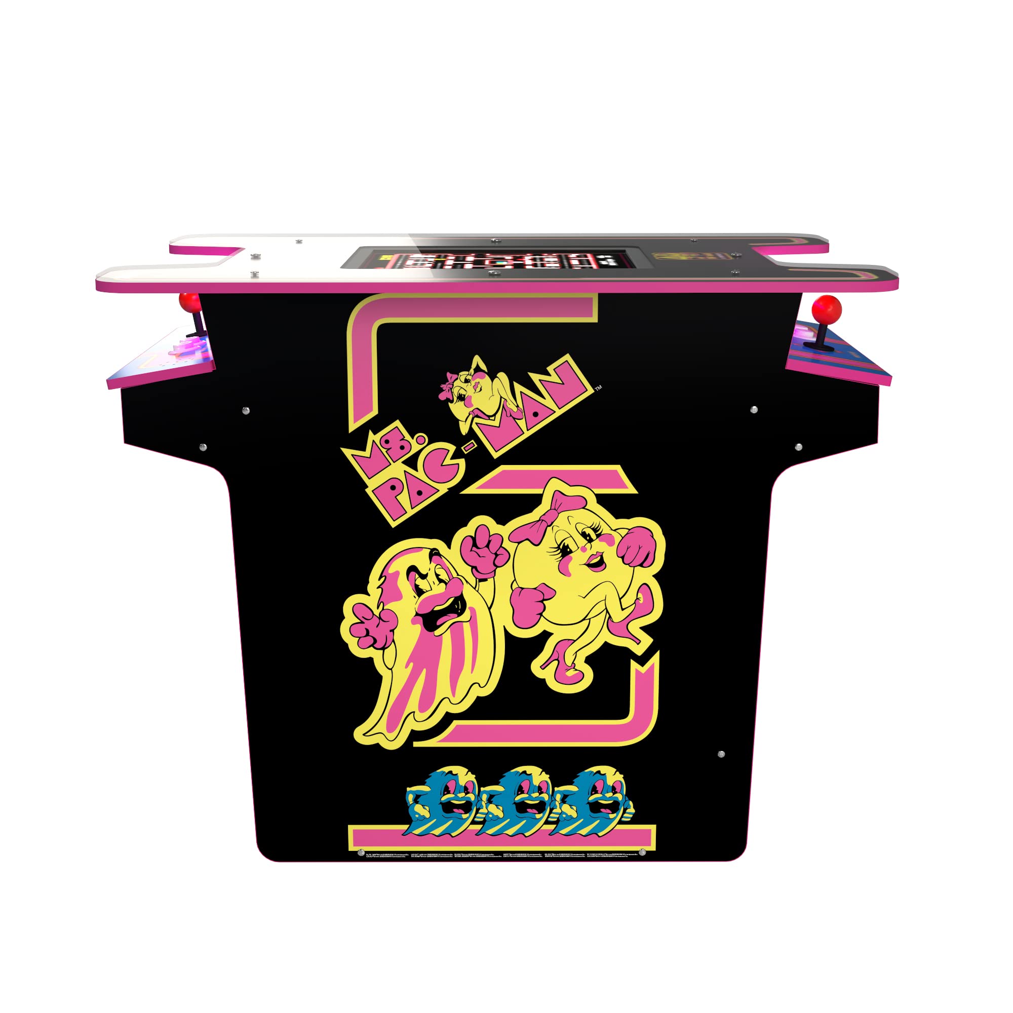 Amazon.com: Arcade 1Up Arcade1Up Ms. Pac-Man Head-to-Head Arcade Table -  40th Anniversary - Electronic Games; : Toys & Games