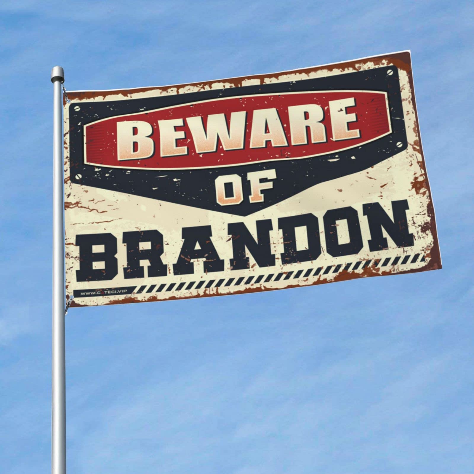Décoration de porte drapeau Brandon pour chambre et extérieur convivial - 6
