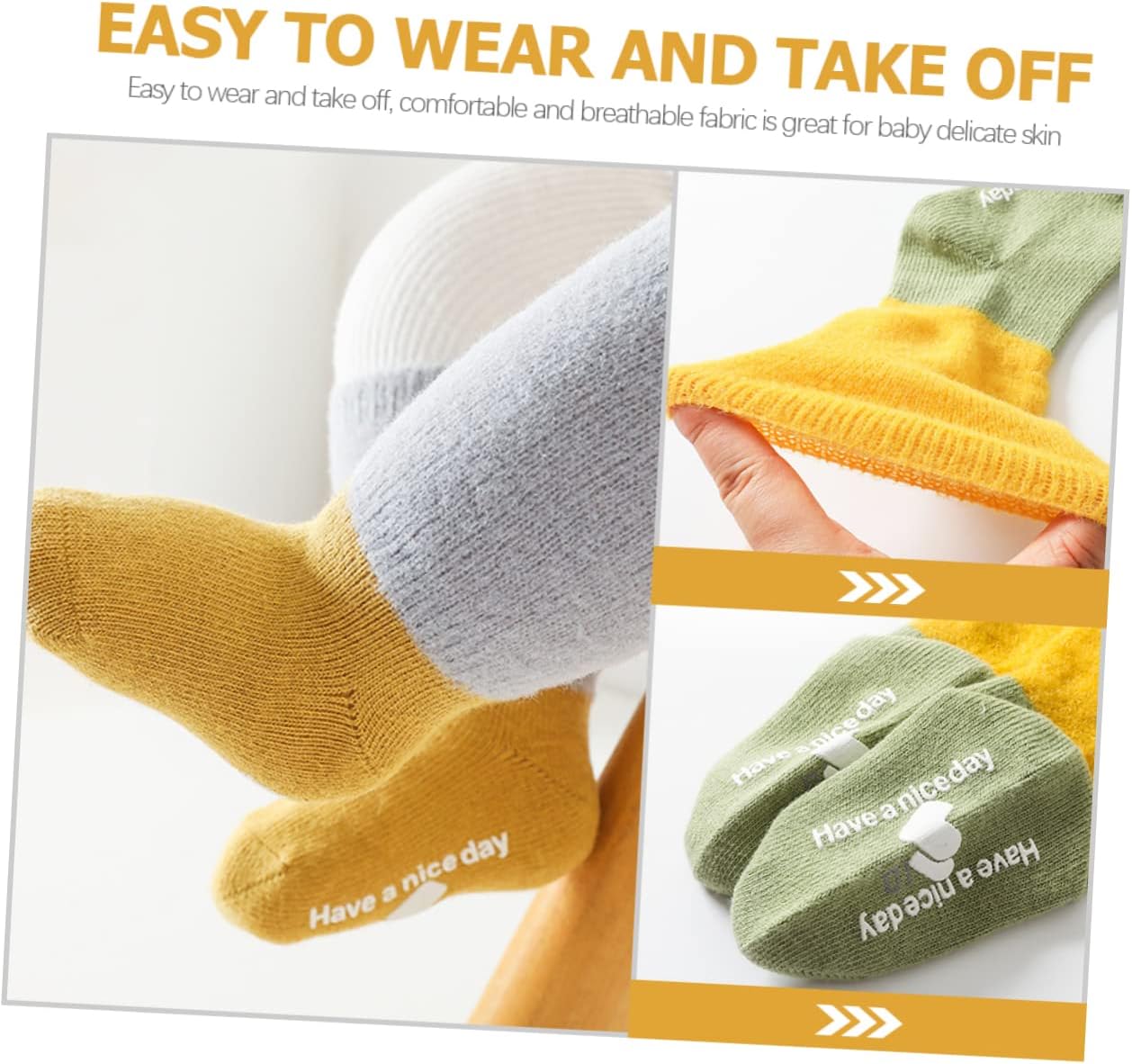 BESTYASH 3pairs Boy Girl Non Slip Socks Slip Thermal Socks Grip for Boy Girl Soft and Comfortable for
