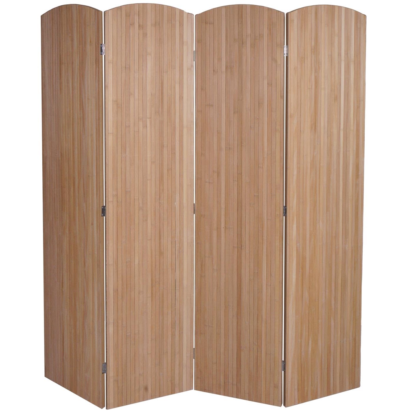 Paravent en Bambou HWC-O30 170 x 162 cm